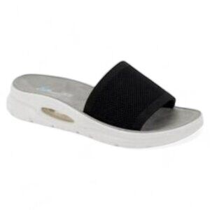 Aqua College Womens Alina Knit Slip on Slide Sandals